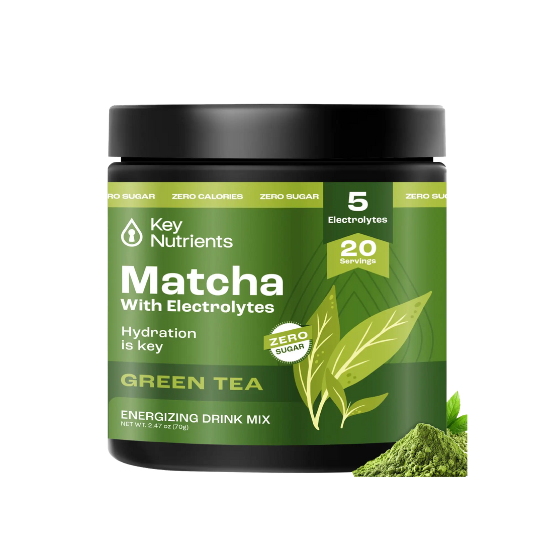 Matcha Powder with Electrolytes